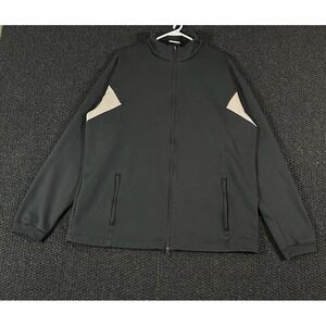 Nike Golf Mens XL Black Nike Fit Therma Full Zip Mock Neck Fleece Jacket M83